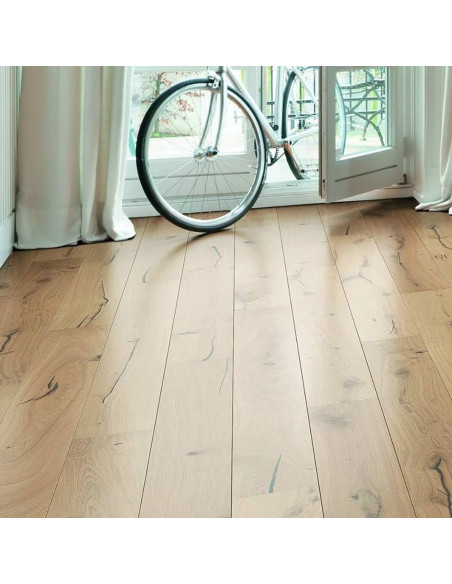 Suelo de madera Haro Roble Blanco Arizona Cepillado 4V (LOTE DE 28,53 M2)