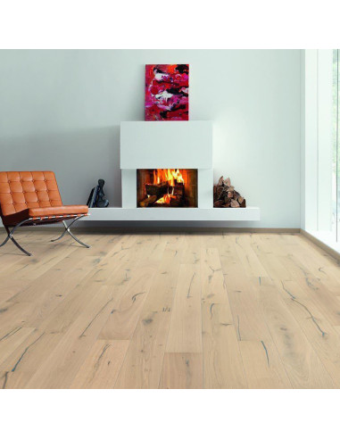 Suelo de madera Haro Roble Blanco Arizona Cepillado 4V (LOTE DE 28,53 M2)