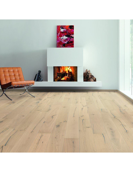 Suelo de madera Haro Roble Blanco Arizona Cepillado 4V (LOTE DE 28,53 M2)