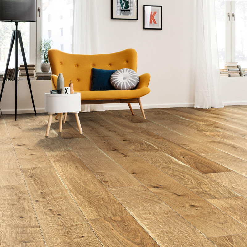 Suelo de Madera Haro 4000 Roble Natural Cepillado naturaDur