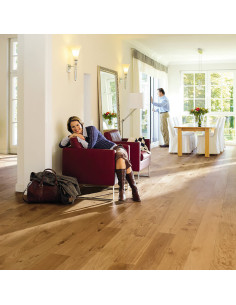 Suelo de Madera Haro 4000 Roble Markant Cepillado 2V 1 lama Permadur (Lote de 28,54 m2)