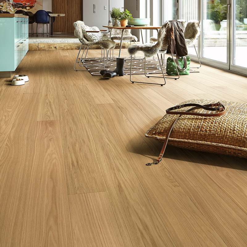 Suelo de Madera Meister Flotante PD 400 8327 Roble Natural 1 Lama Cepillado 4V (Lote de 17,38 m2)