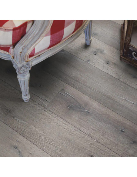 Suelo Laminado Pergo Living Expressión Long Plank 4 Biseles Roble Gris Recuperado CLIC (LOTE DE 25,20 M2)