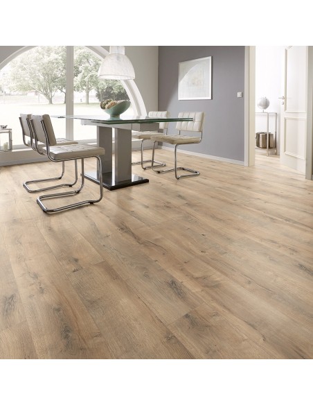 Suelo Laminado Roble Shanghai 12 mm | Moderna Skyline - Alta Calidad