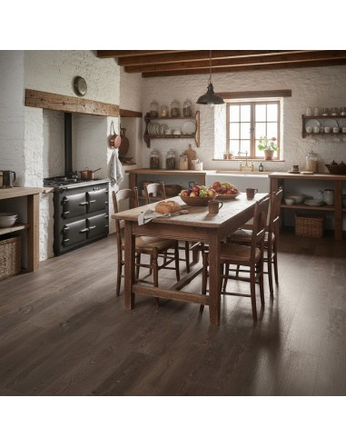 Suelo Laminado Loc Floor Plus Roble Titanio 348 AC5 4V Aqua Protect (Lote de 2,18 m2)
