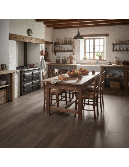 Suelo Laminado Loc Floor Plus Roble Titanio 348 AC5 4V Aqua Protect (Lote de 2,18 m2)