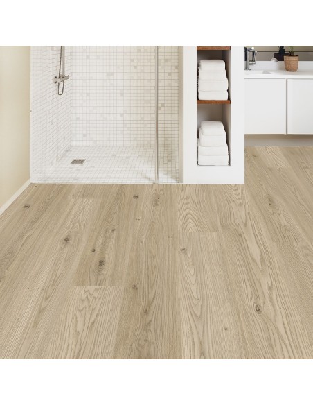 Suelo Laminado Loc Floor AC5 Plus Roble Pantin Beige 355 Aqua Protect (Lote de 8,72 m2)
